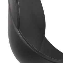 ALTEREGO Chaise design 'TUCANA' noire avec pieds en métal Best