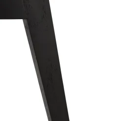 ALTEREGO Chaise design 'WILLY' en tissu et bois noir Sale