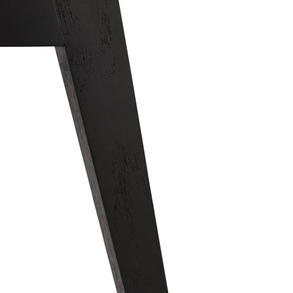 ALTEREGO Chaise design 'WILLY' en tissu et bois noir Sale