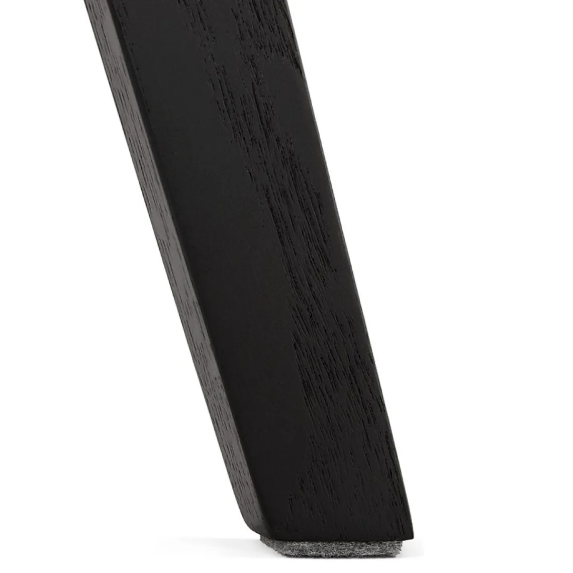 ALTEREGO Chaise design 'WILLY' en tissu et bois noir Sale