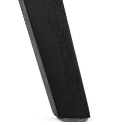 ALTEREGO Chaise en velours noir 'JOE' avec structure en bois noir