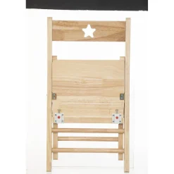 3S. x Home Chaise enfant pliante, beige en bois New