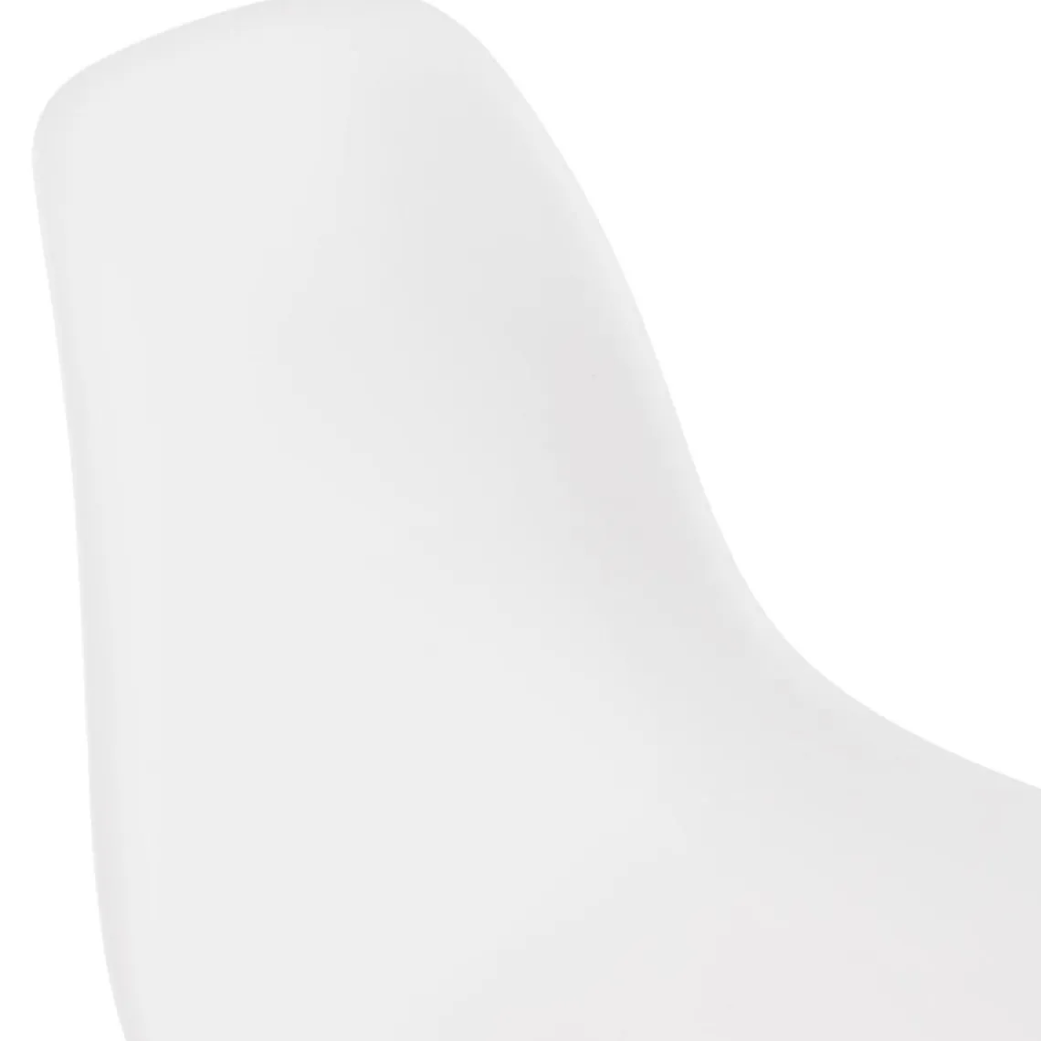 ALTEREGO Chaise moderne 'LORY' blanche avec pied en métal Hot