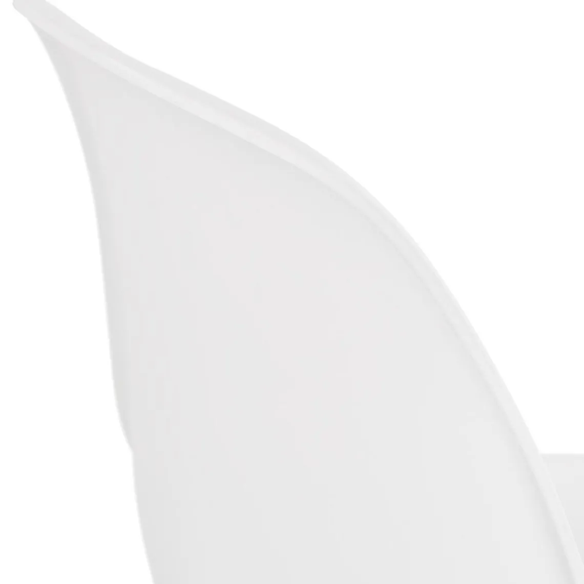 ALTEREGO Chaise moderne 'LORY' blanche avec pied en métal Hot