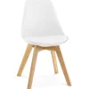 ALTEREGO Chaise moderne 'TEKI' blanche New