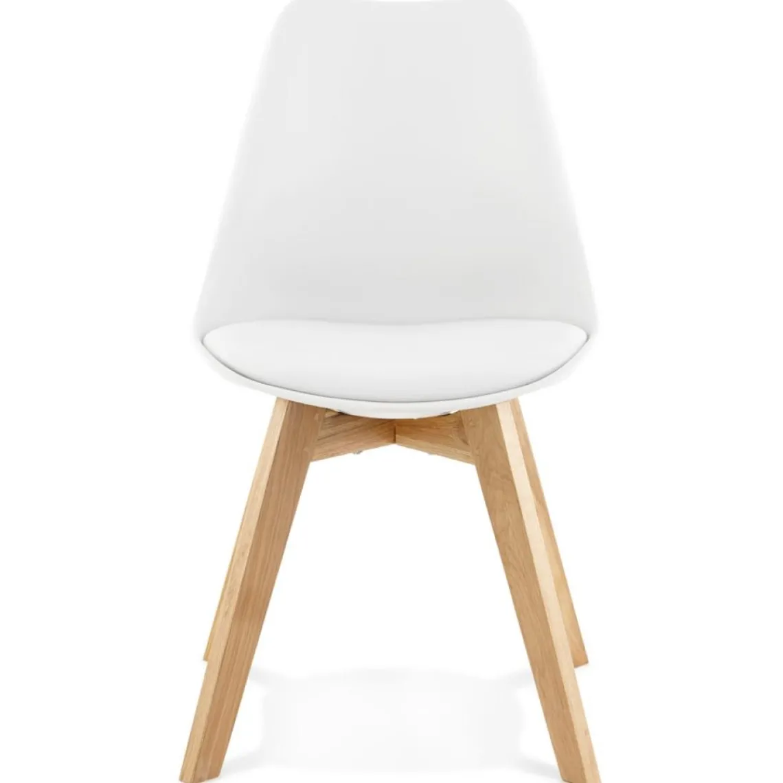 ALTEREGO Chaise moderne 'TEKI' blanche New