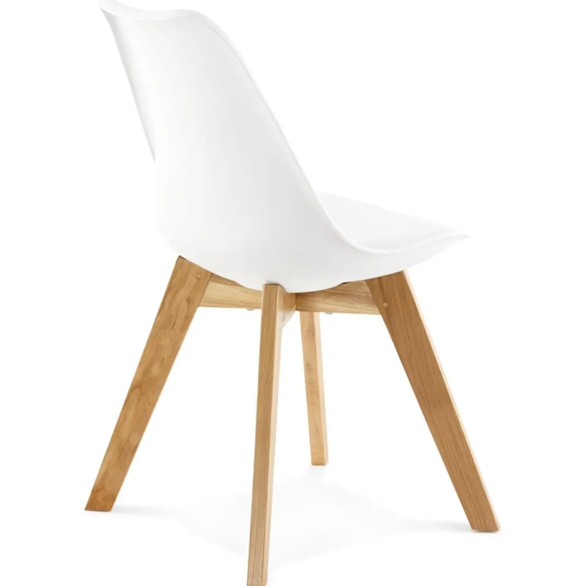 ALTEREGO Chaise moderne 'TEKI' blanche New