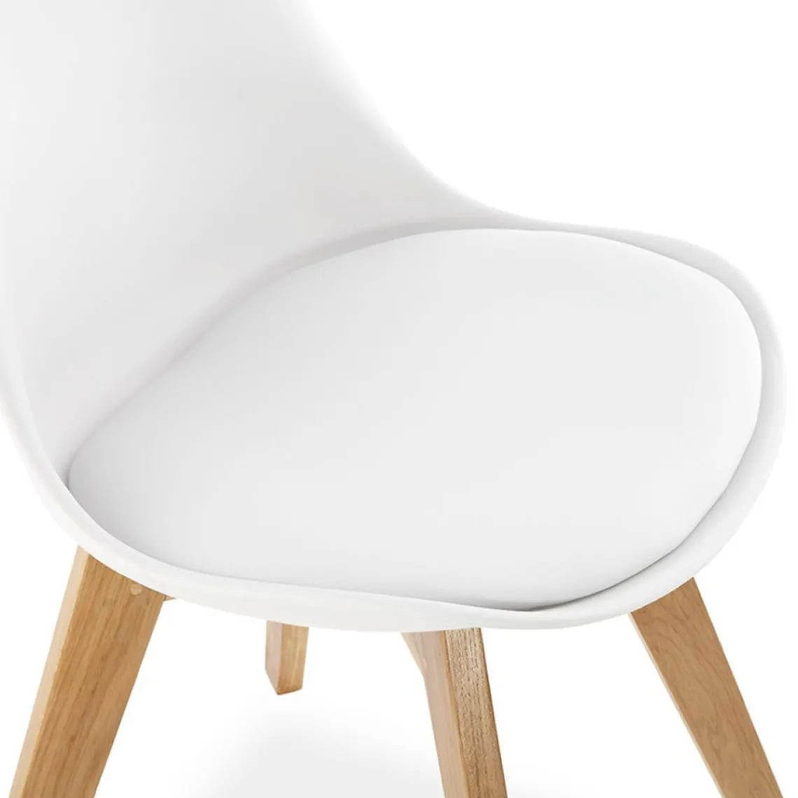 ALTEREGO Chaise moderne 'TEKI' blanche New
