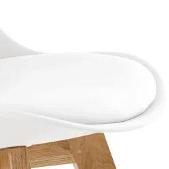 ALTEREGO Chaise moderne 'TEKI' blanche New