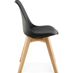 ALTEREGO Chaise moderne 'TEKI' noire Sale