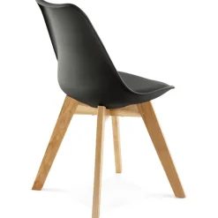 ALTEREGO Chaise moderne 'TEKI' noire Sale