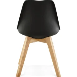 ALTEREGO Chaise moderne 'TEKI' noire Sale