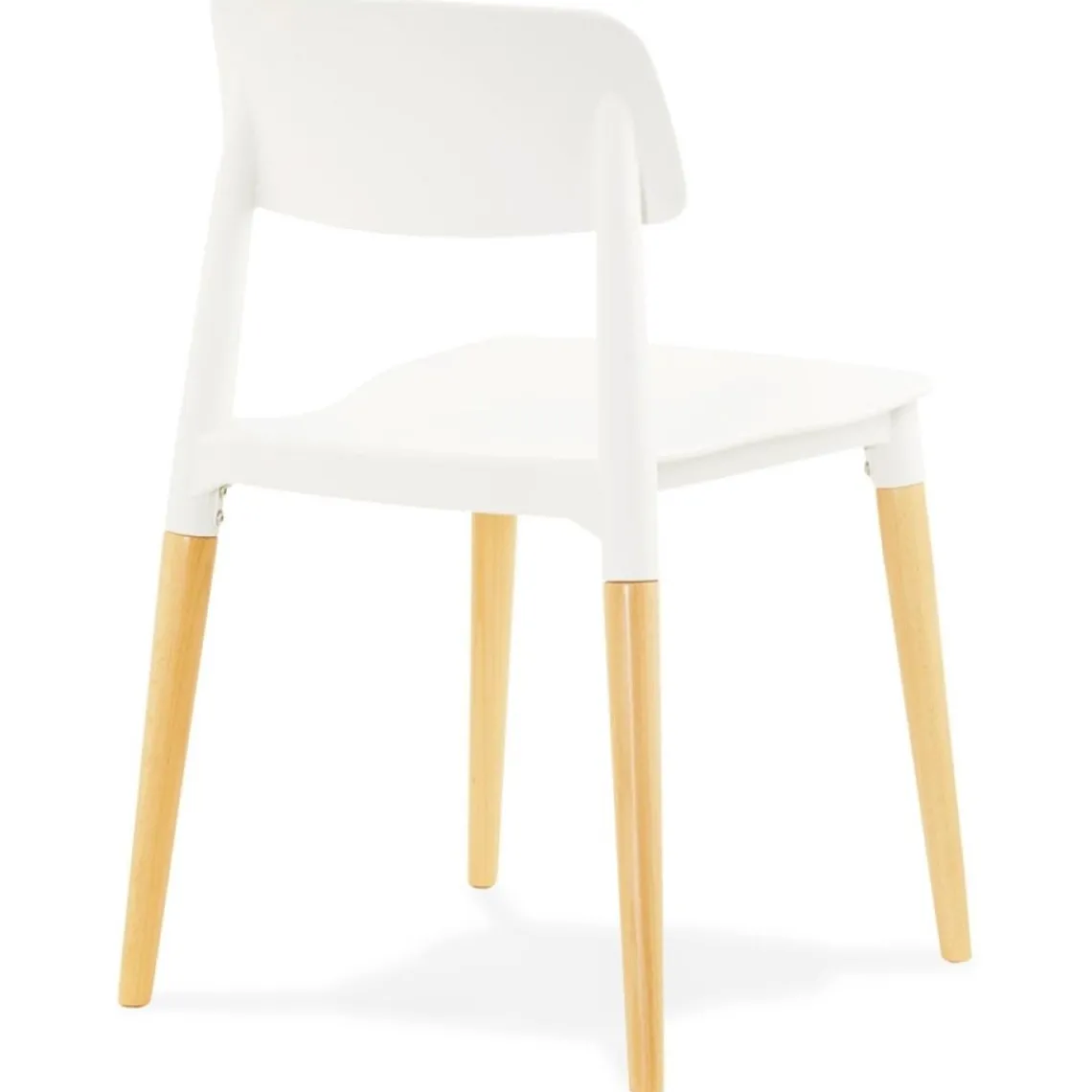 ALTEREGO Chaise moderne 'TRENDY' blanche style scandinave New