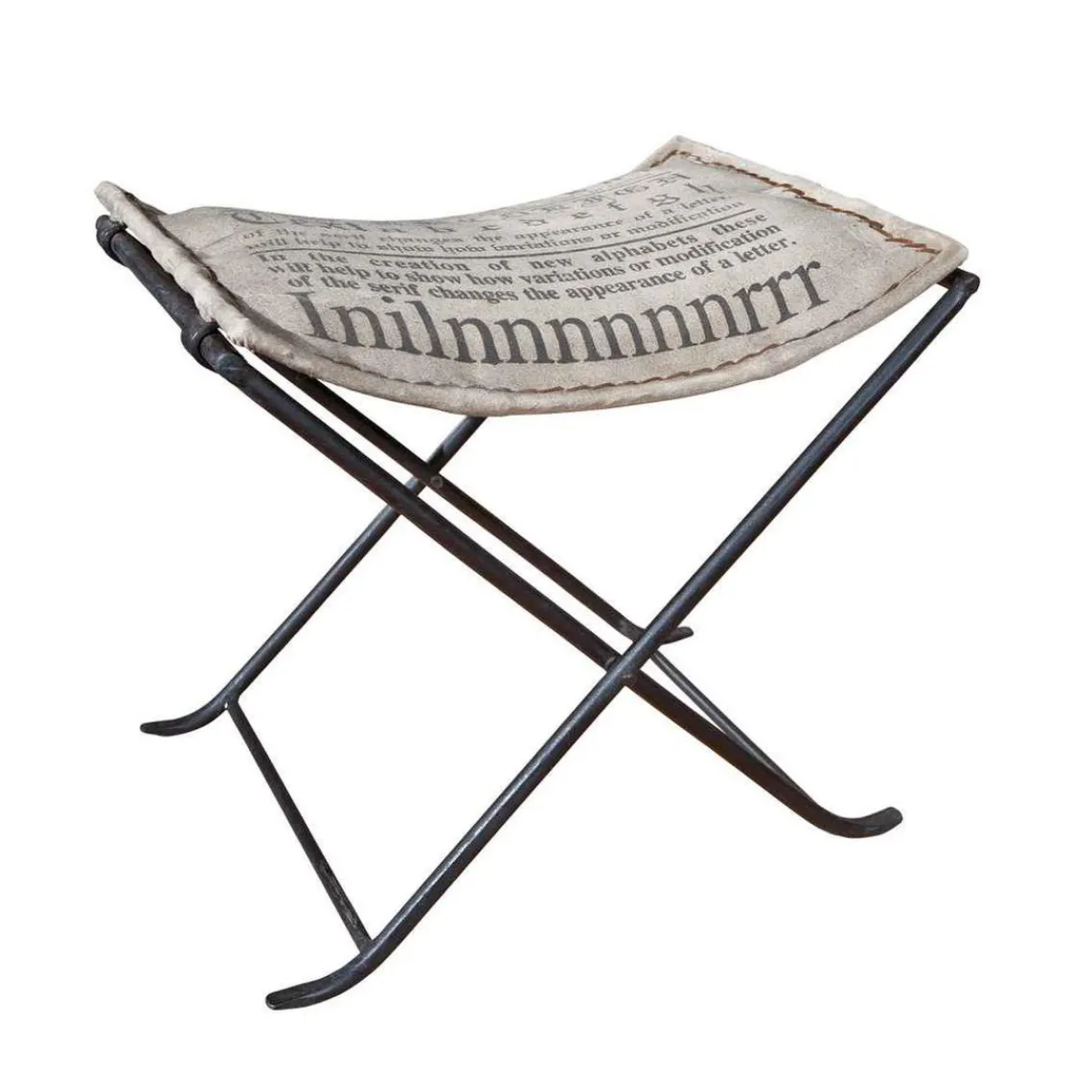 3S. x Home Chaise Métal Canvas MELINA
