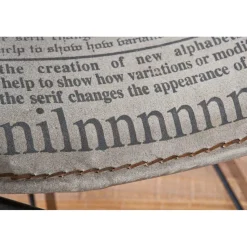 3S. x Home Chaise Métal Canvas MELINA