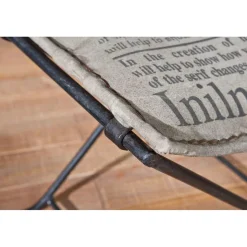 3S. x Home Chaise Métal Canvas MELINA