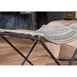 3S. x Home Chaise Métal Canvas MELINA