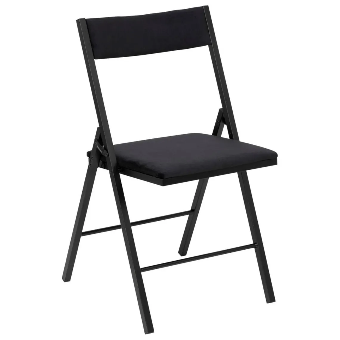 3S. x Home Chaise pliante velours noir