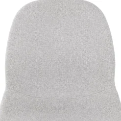 ALTEREGO Chaise scandinave 'BIZON' en tissu gris clair New