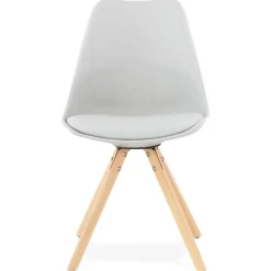 ALTEREGO Chaise scandinave 'GOUJA' grise Best