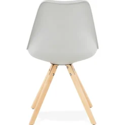 ALTEREGO Chaise scandinave 'GOUJA' grise Best