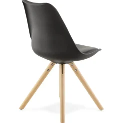 ALTEREGO Chaise scandinave 'GOUJA' noire Hot