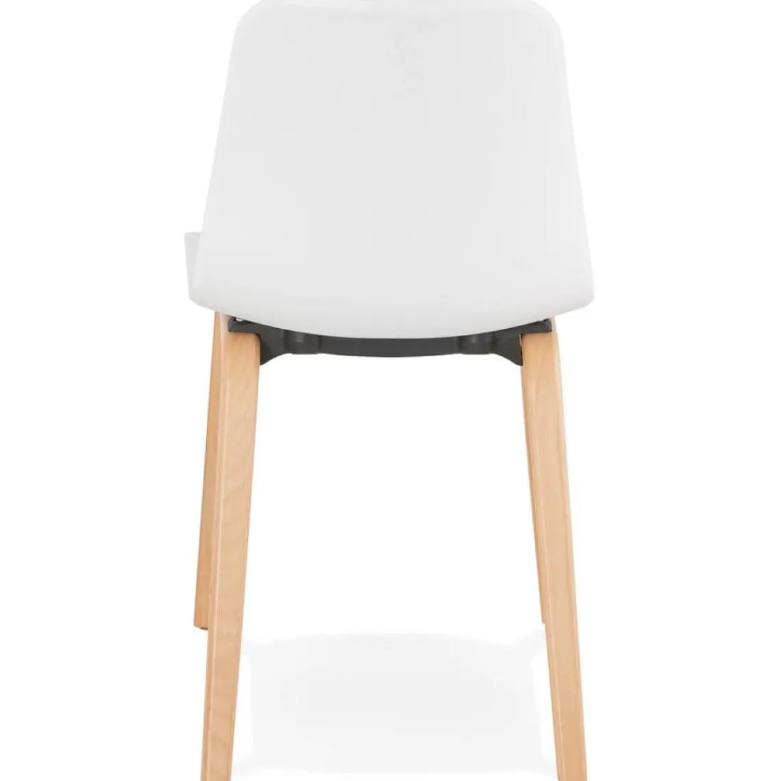 ALTEREGO Chaise scandinave 'PACIFIK' blanche avec pieds en bois finition naturelle Hot