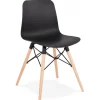 ALTEREGO Chaise scandinave 'TONIC' noire design Outlet