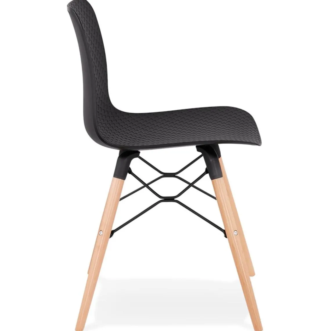 ALTEREGO Chaise scandinave 'TONIC' noire design Outlet