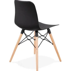 ALTEREGO Chaise scandinave 'TONIC' noire design Outlet