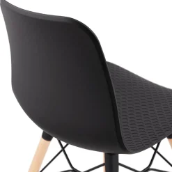 ALTEREGO Chaise scandinave 'TONIC' noire design Outlet