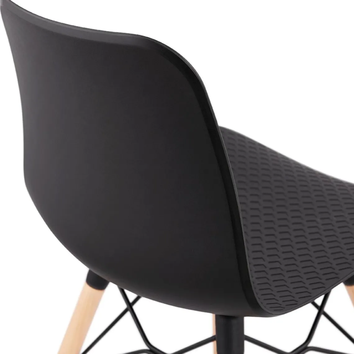 ALTEREGO Chaise scandinave 'TONIC' noire design Outlet