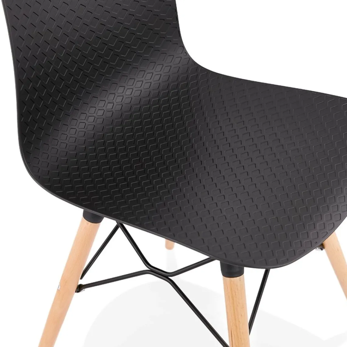 ALTEREGO Chaise scandinave 'TONIC' noire design Outlet