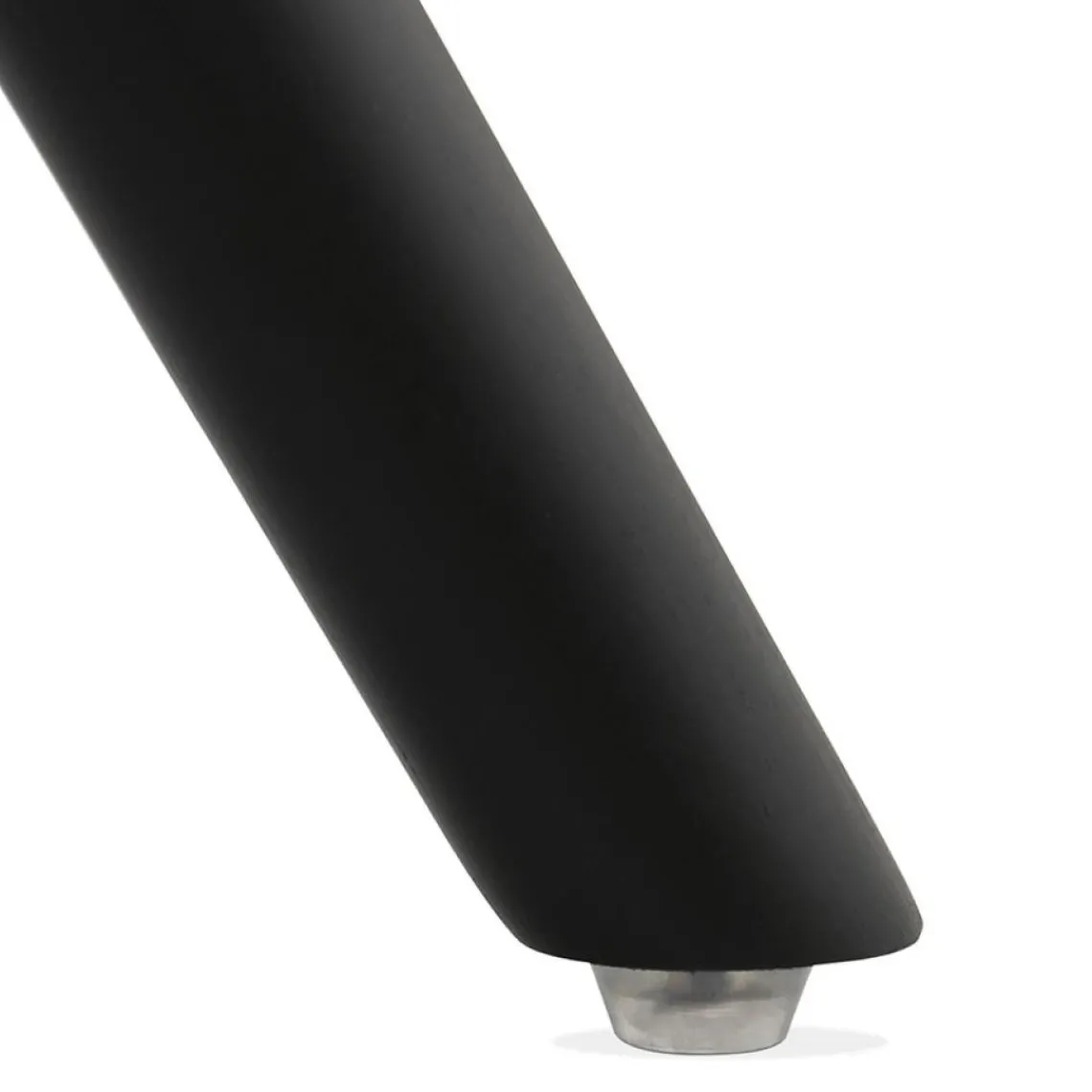 ALTEREGO Chaise vintage 'RICKY' en tissu pied de poule et pieds en bois noir Best