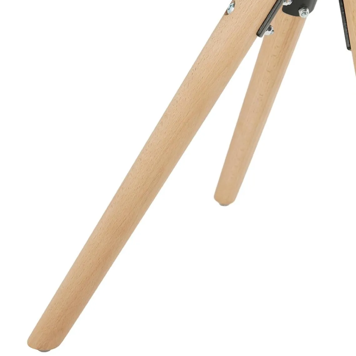 ALTEREGO Chaise vintage 'RICKY' en velours rose et pieds en bois naturel Discount