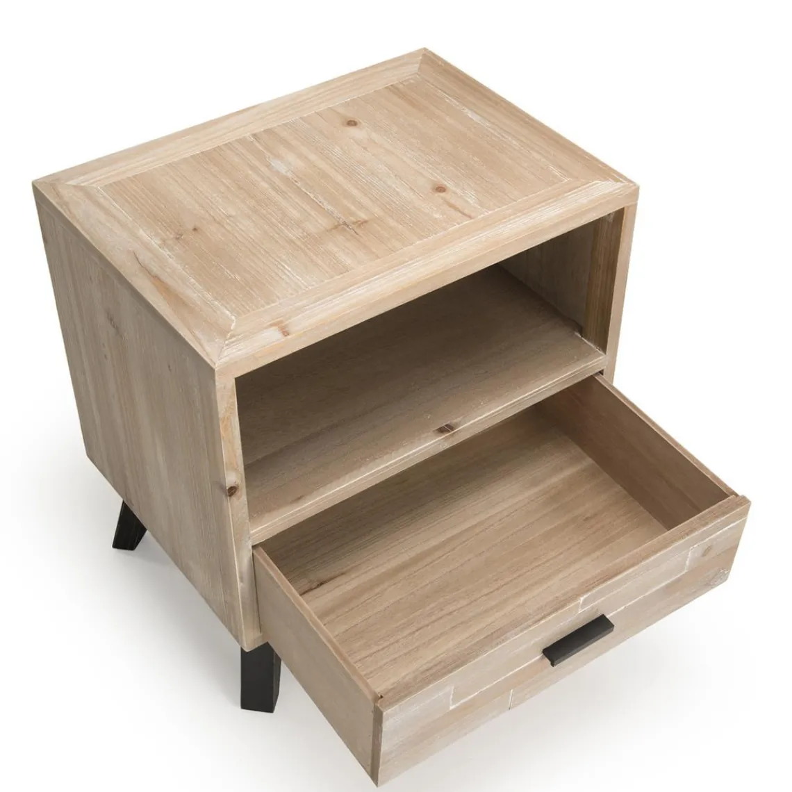 Macabane Chevet ANDRO Scandi 1 Tiroir 1 Niche Online