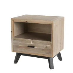 Macabane Chevet ANDRO Scandi 1 Tiroir 1 Niche Online
