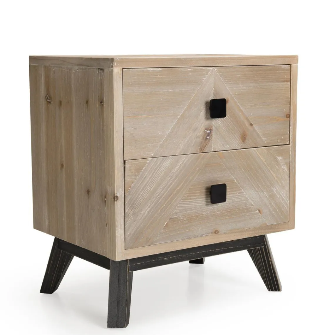 Macabane Chevet MANDY Scandi 2 Tiroirs Clearance