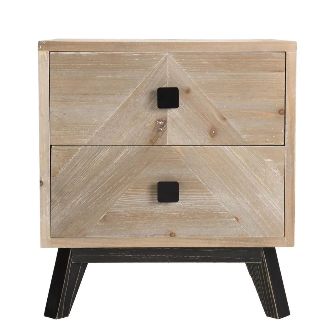 Macabane Chevet MANDY Scandi 2 Tiroirs Clearance