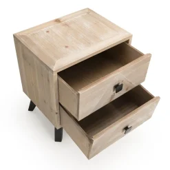 Macabane Chevet MANDY Scandi 2 Tiroirs Clearance