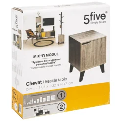 3S. x Home Chevet Mix Nature Pied Clearance