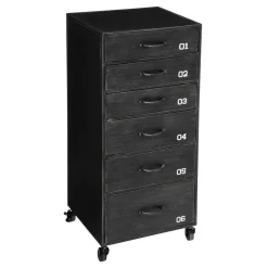 3S. x Home Chiffonnier 6 Tiroirs Sevin Gris Hot