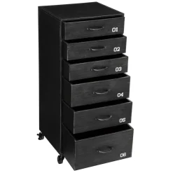 3S. x Home Chiffonnier 6 Tiroirs Sevin Gris Hot