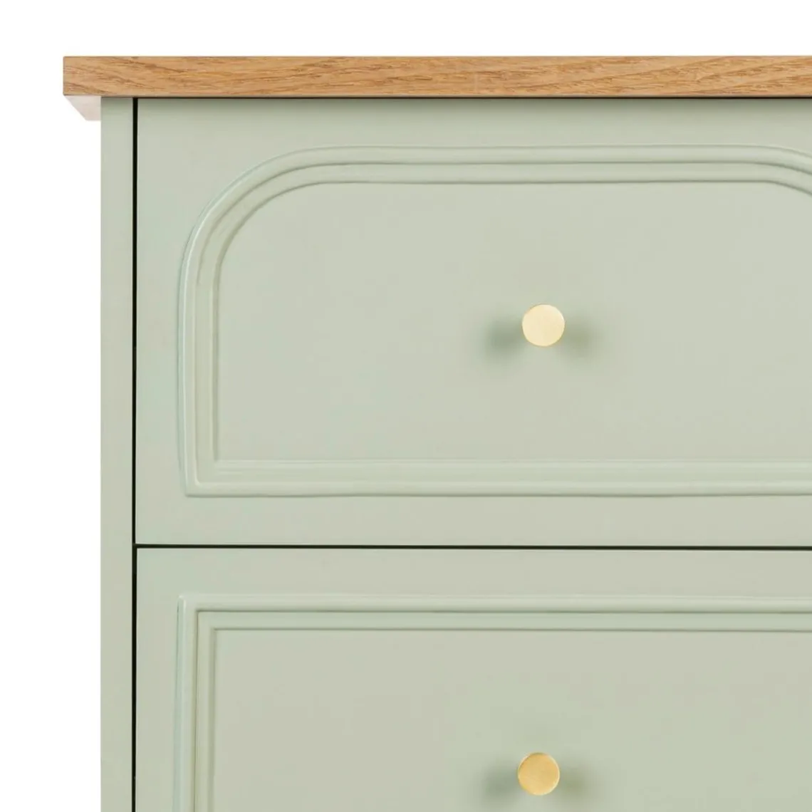 3S. x Home Chiffonnier Mohea Vert céladon 5 tiroirs Best