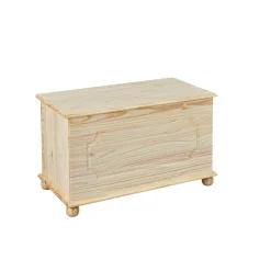 3S. x Home Coffre à jouet bois massif DEMELI Chêne Outlet