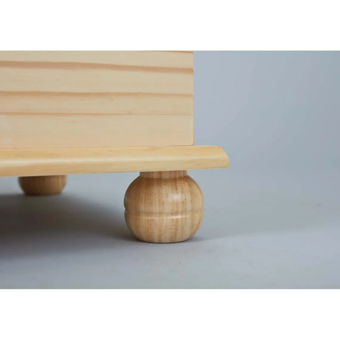 3S. x Home Coffre à jouet bois massif DEMELI Chêne Outlet