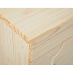 3S. x Home Coffre à jouet bois massif DEMELI Chêne Outlet