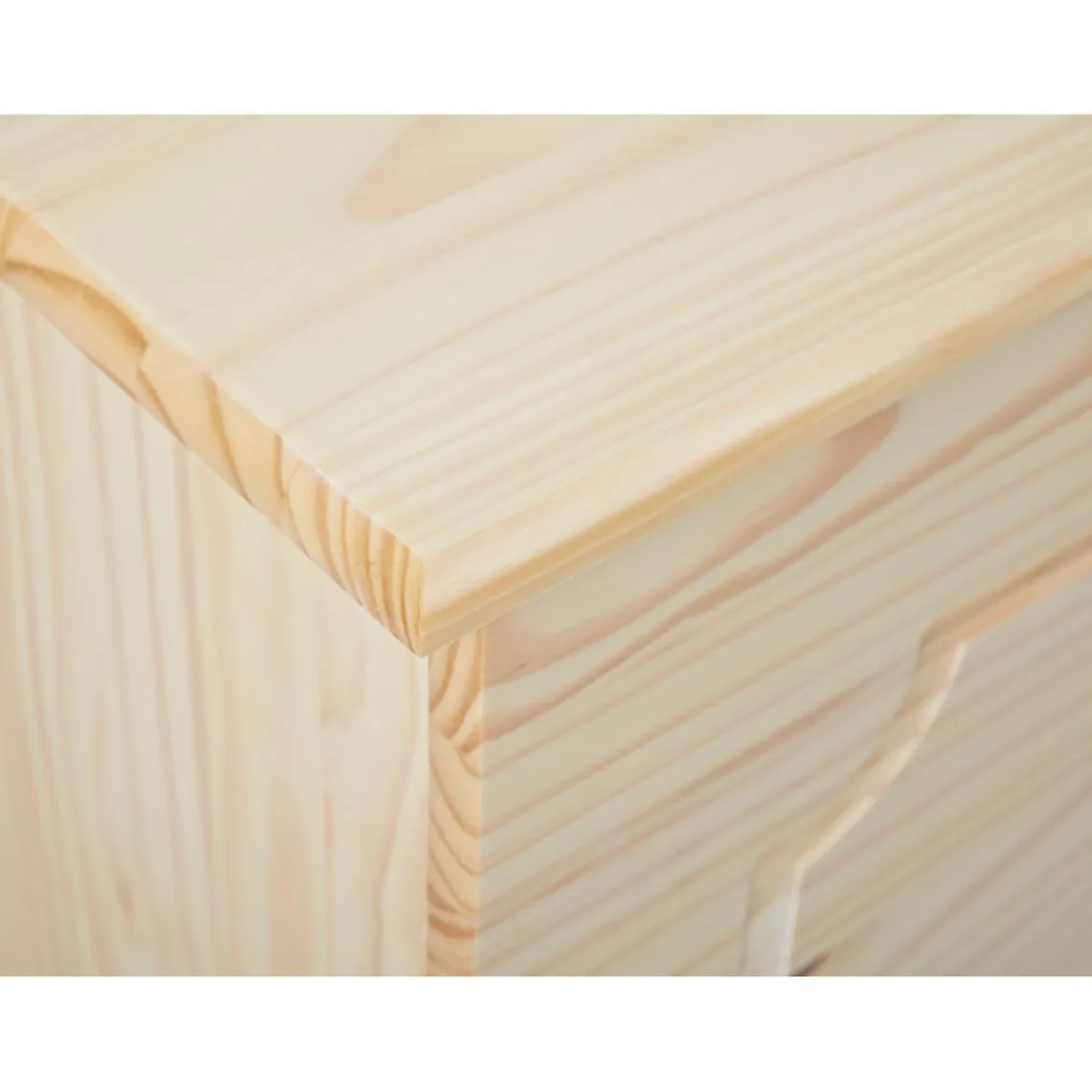 3S. x Home Coffre à jouet bois massif DEMELI Chêne Outlet