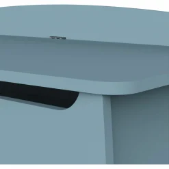 3 SUISSES Coffre à jouets avec couvercle FIRMIANA bleu orage et pin naturel Hot