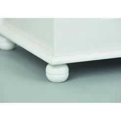 3S. x Home Coffre à jouets DEMELI Blanc New